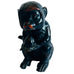 FITZ & FLOYD Ceramique Vernissage Ceramic Monkey Figurine - Black and Orange