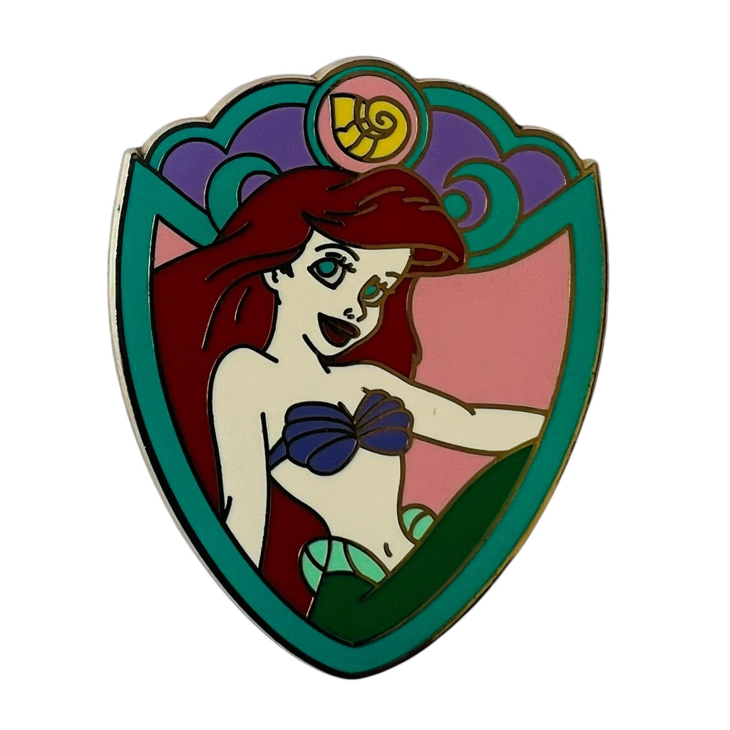 Disney The Little Mermaid Princess Ariel Crest Mystery Pin