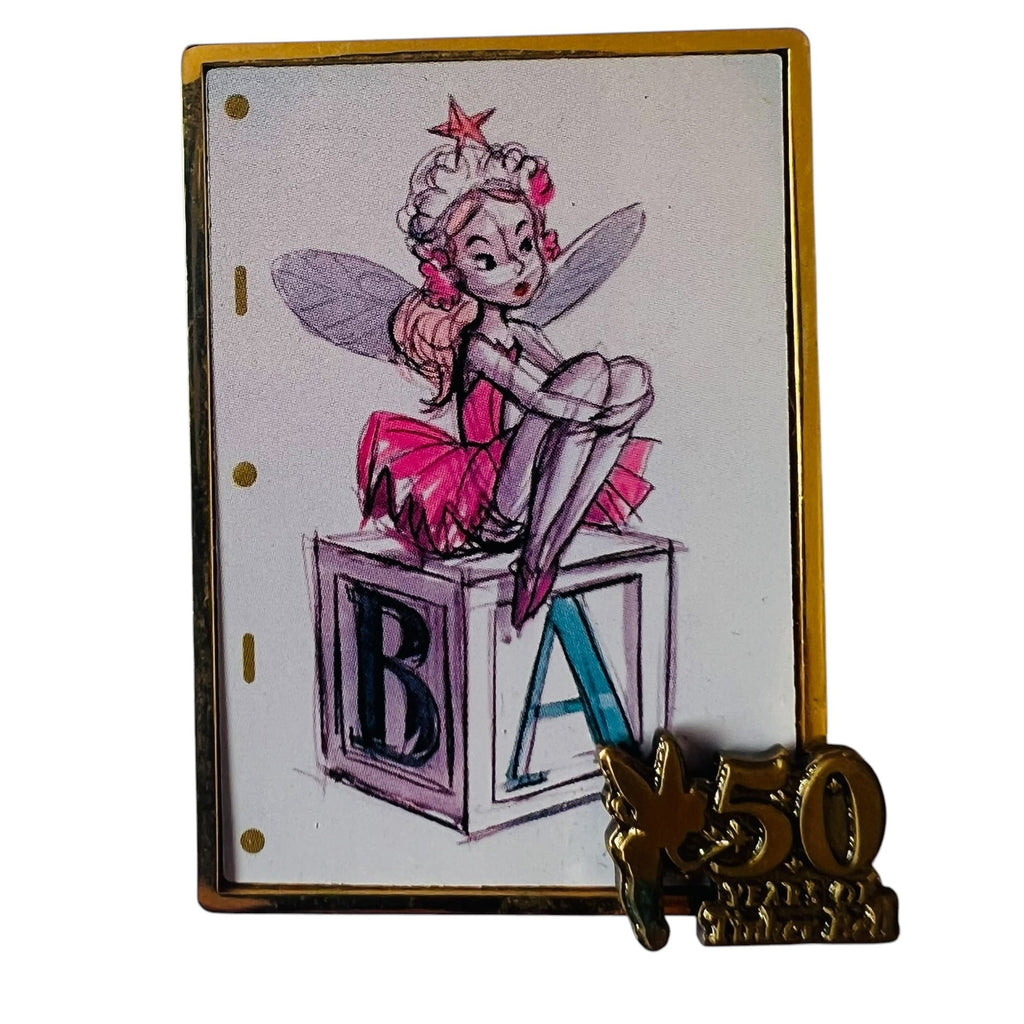 Disney 50 Years of Tinker Bell on Letter Blocks February LE 5000 Pin