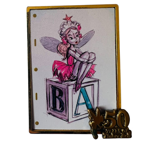 Disney 50 Years of Tinker Bell on Letter Blocks February LE 5000 Pin