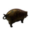 Vintage Solid Brass Pig Hog Patina Figure