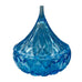 Hershey's Kisses Blue Glass Candy Dish Decorative with Lid