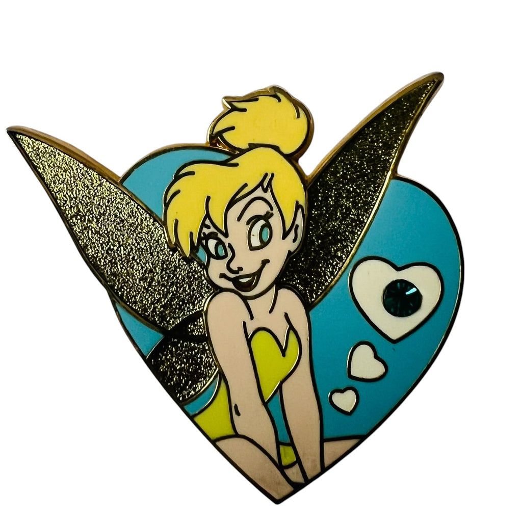 Disney Tinkerbell Birthstone Heart Pin
