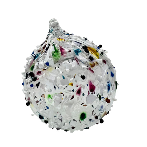 Studio Art Glass Christmas Rock Candy Holiday Ornament