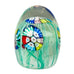 Vintage Murano Art Glass Millefiori Scramble Egg Shaped Paperweight