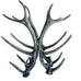 ASPEN Pewter Aluminum ANTLER STAG 6 Bottle Wine Rack