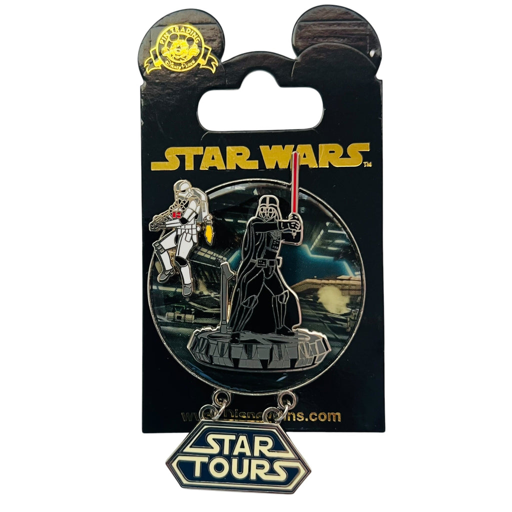 Disney Star Wars Star Tours Darth Vader Storm Trooper The Adventure Continue Pin
