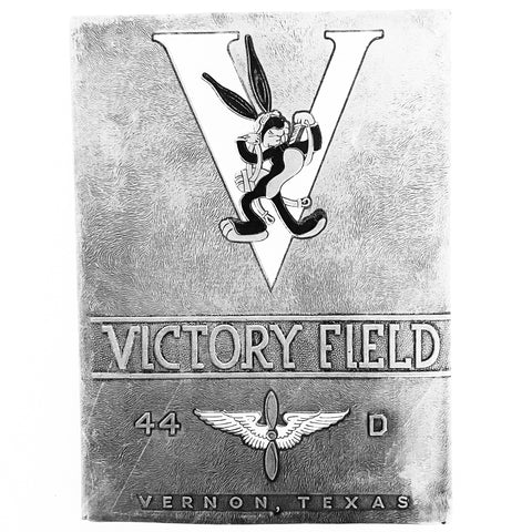 Vintage WWII Victory Field Vernon Texas Class 44 J Aviation Cadet 1944 School Book