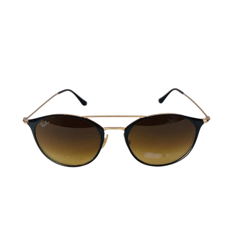 Ray-Ban Round Brown Gradient Sunglasses