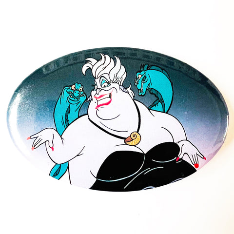 Vintage Disney The Little Mermaid Ursula Pin Back Button