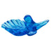 Vintage Bluebird Trinket Dish Art Glass Signed by Artist Leo Ward