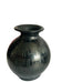 Vintage Artist Signed Blackware Mexico Patterned Pottery Vase