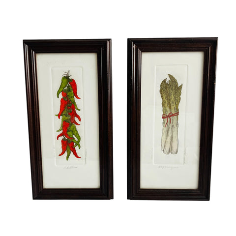 Martha Hinson Original Signed Numbered Framed Set of 2