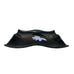 Vintage Fused Black Glass Tray Plate with Purple Flower Design