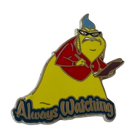 Roz Always Watching Monsters Inc. Booster Pin