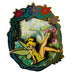 Disney Tinker Bell  Floral Frame Glitter Pin