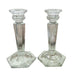 Vintage Crystal Candle Holders - A Pair