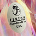 Vintage Fenton Pink Iridescent Art Glass Angel Figurine