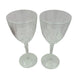 Waterford Crystal Marquis Sparkle Water Goblets  Elegant Clear Etch Cut Set of 2