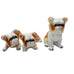Vint Miniature Bone China English BullDog Figurine Let of 3 Made in Taiwan