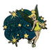 Disney Tinker Bell Where Dreams Come True Blue Sparkle Stars Pin