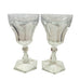 Vintage Heisey Hexagon Base Glasses Set of 2