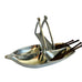 Godinger Rowboat Serving Bowl Napkin Holder & Mini Wooden Oar Serving Spoons