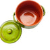 Vintage De Silva Terracotta Rustic Double Handle Green Pot with Lid