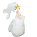 Vintage 1997 Barbie Wedding Day Bride Hanging Xmas Ornament Cake Topper