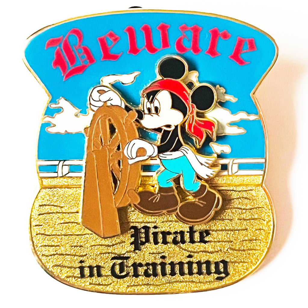 Disney Mickey Mouse Beware Pirate in Training Disney Pin