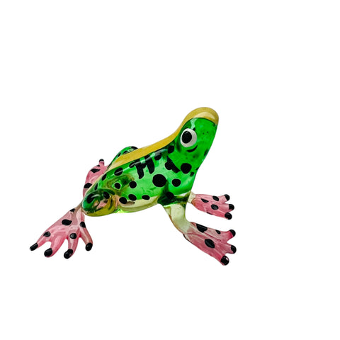 Lampwork Art Glass Miniature Hand Blown Frog