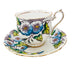 Vintage ROYAL ALBERT Bone China England MORNING GLORY Flower Cup & Saucer Set