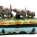 Vintage Elephant Figurine Trinket Box