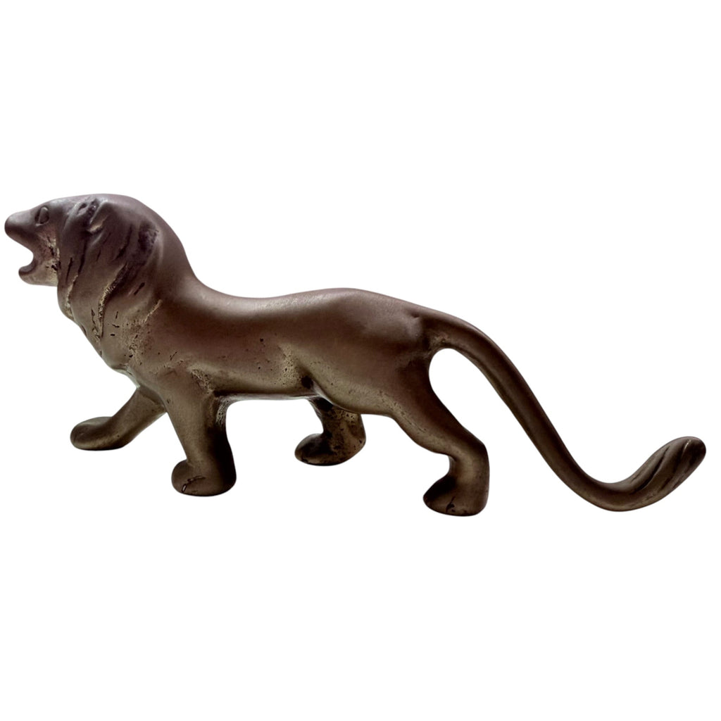 Vintage Bronze Lion Figurine