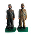 Vintage Cast Iron Hand Painted Military War Soldiers Door Stopper