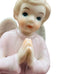 Vintage 1994 Lefton China Hand Painted Pink Praying Angel Figurine