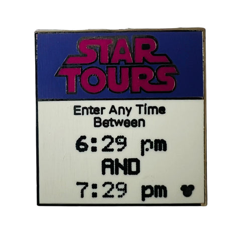 Disney Fast Pass Star Tours Hidden Mickey Pin