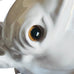 Glazed White Ceramic Glass Eyes Horse Head Wall Mount
