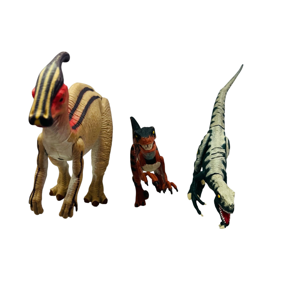 Vintage 1997 Mattel  Parasaurolophus Jurassic Lost World Dinosaur Action Figure Lot