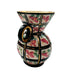 Vintage Hand Painted Small Vase Handles w/ Gold Trim Accents