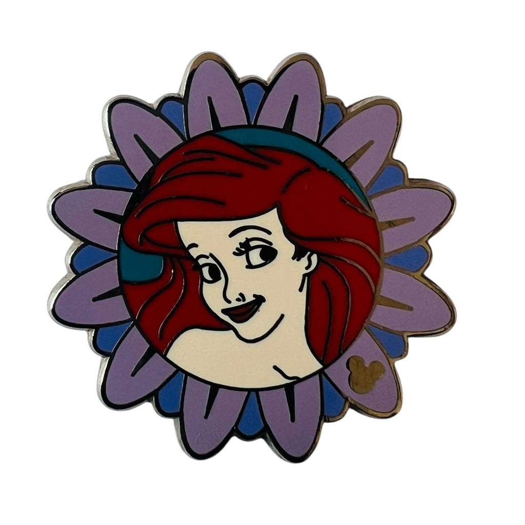 Disney Ariel The Little Mermaid Hidden Mickey 2011 Flower Pin