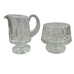 Vintage Waterford Crystal Lismore Footed Cream and Sugar Bowl Set