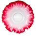 Vintage Fenton Ruffled Crimped Brides Basket Pink Ombre Milk Glass Bowl