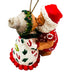 Vintage Island Heritage Hawaiian Kissing Santa Mrs Claus Christmas Ornament