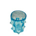 Vintage Art Glass Turquoise Aqua Blue Knobbly Vase