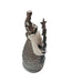 Vintage Pier 1 Imports Pere Noel Silver Porcelain Santa Claus Figurine