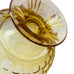 Vintage Federal Glass Yorktown Yellow Gold Colonial Mid-century Pedestal Bowl