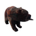 Ironwood Bear Hand Carved with Fish Figurine
