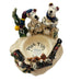Vintage Blue Sky Heather Goldminc Tea Light Holder Bears Roasting Marshmallows