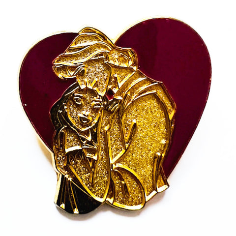 Disney Pocahontas & John Smith Heart Cast Lanyard Series Pin